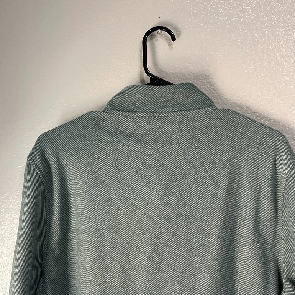 J. Crew Women’s Light Heather Green Half-Zip Sweater Pull Over Sz M Casual cozy